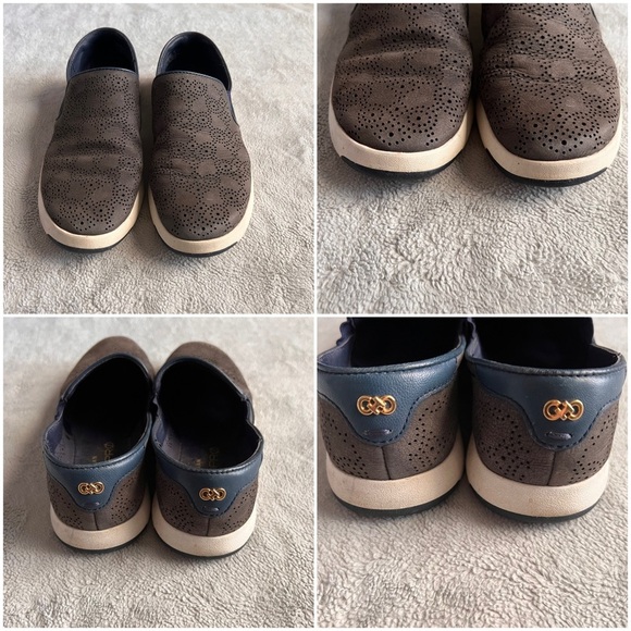 Cole Haan GrandPro Crosscourt Paisley Perforated Slip-On Skater Sneakers GrandOS - Picture 4 of 17